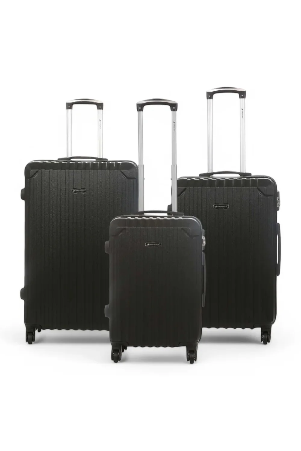 Infinity Luggage Black Hard Shell ABS Suitcase - Cabin Image 1