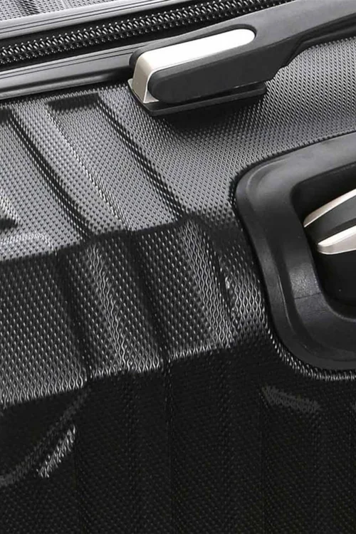 Infinity Luggage Black Hard Shell ABS Suitcase - Cabin Image 5