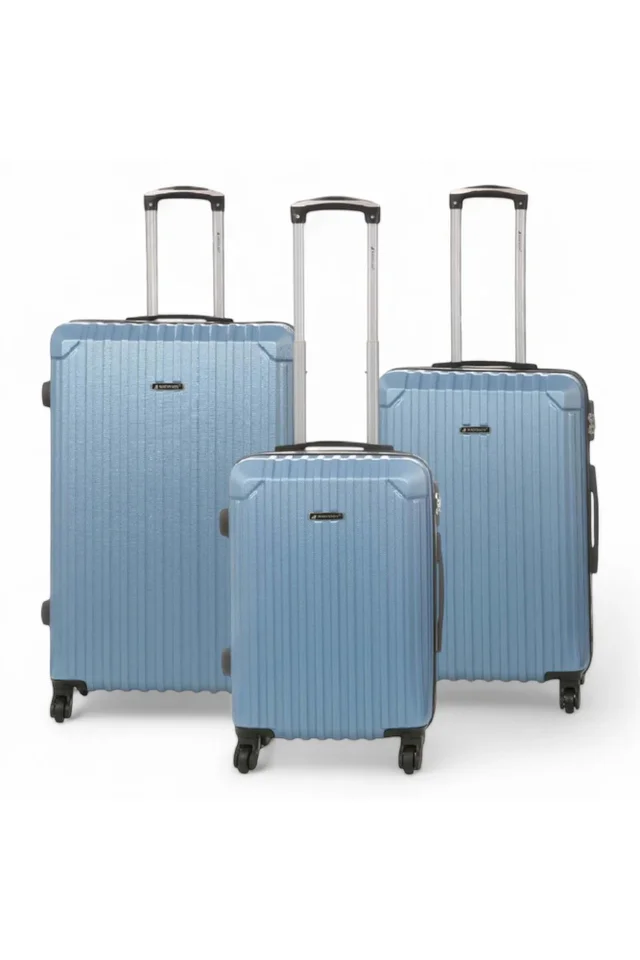 Infinity Luggage Blue Hard Shell ABS Suitcase