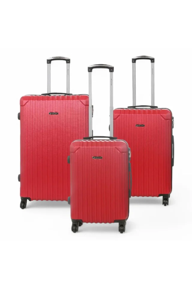 Infinity Luggage Red Hard Shell ABS Suitcase