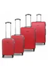 Infinity Luggage Red Hard Shell ABS Travel Suitcase Set - One Size Image 1