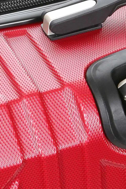 Infinity Luggage Red Hard Shell ABS Travel Suitcase Set - One Size Image 5