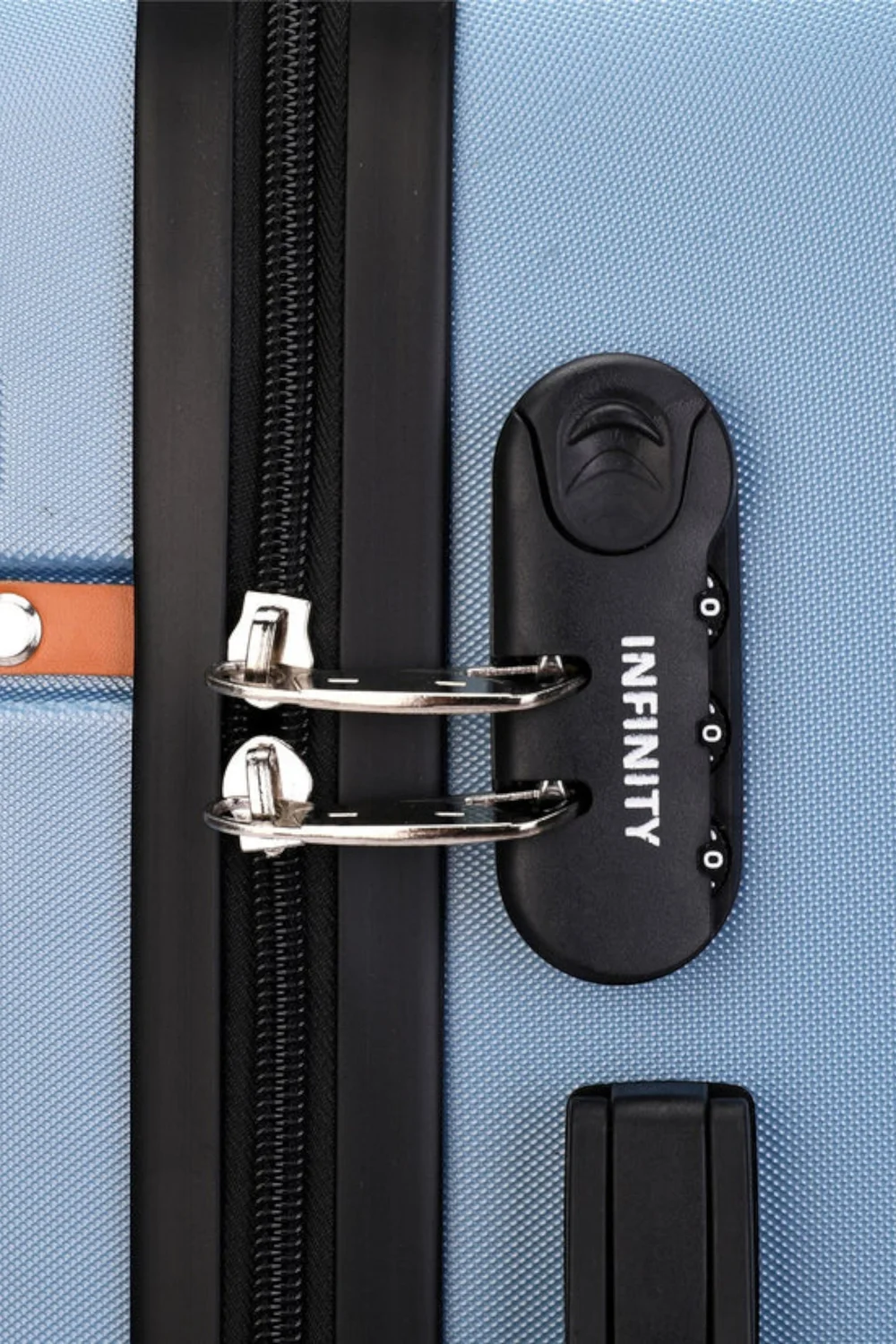 Infinity Luggage Navy Hard Shell Blue Modern Suitcase - M Image 5