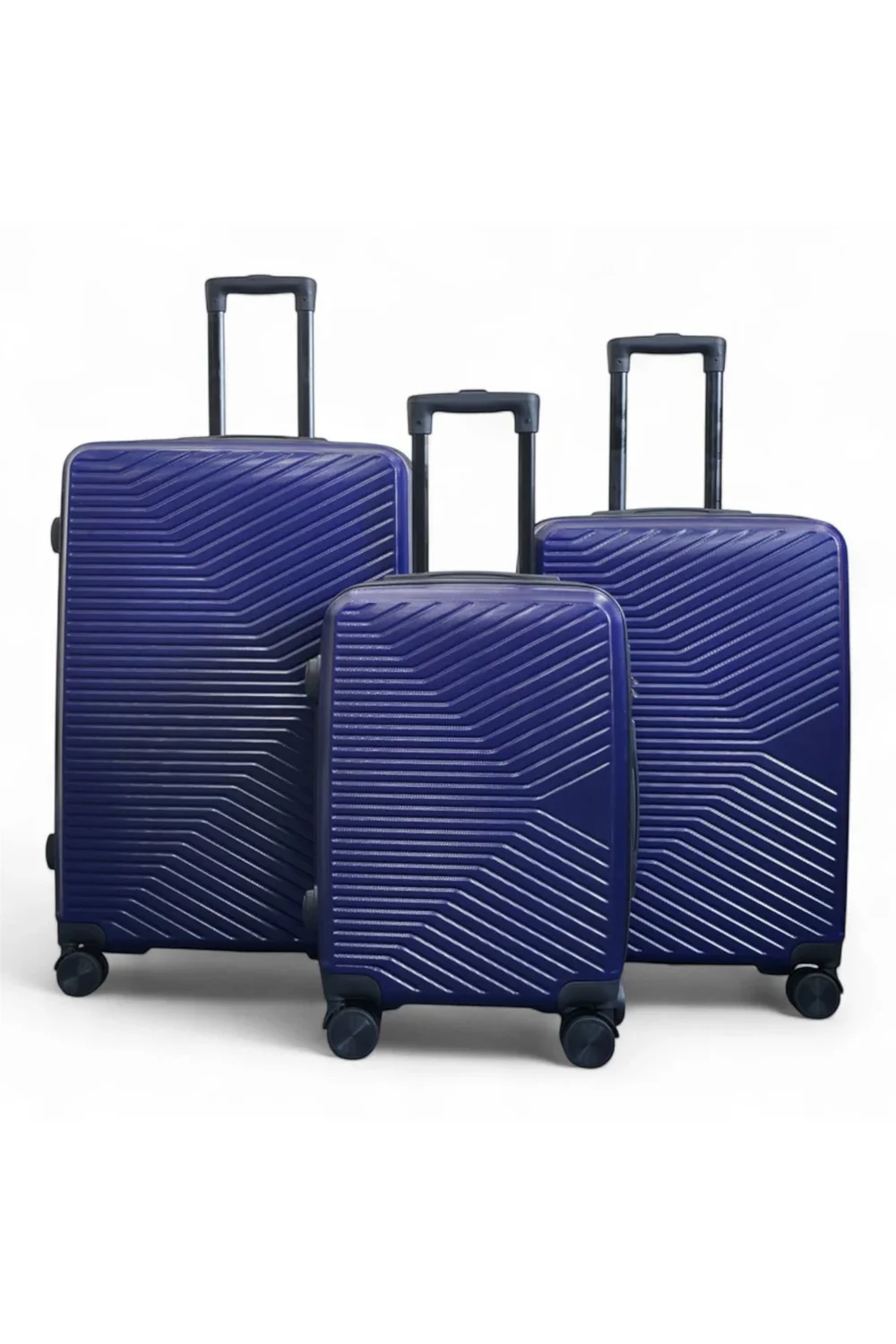 Infinity Luggage Navy Blue Hardshell Robust Suitcases - Cabin Image 1