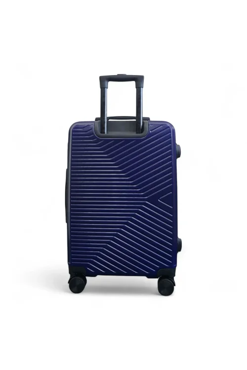 Infinity Luggage Navy Blue Hardshell Robust Suitcases - Cabin Image 4
