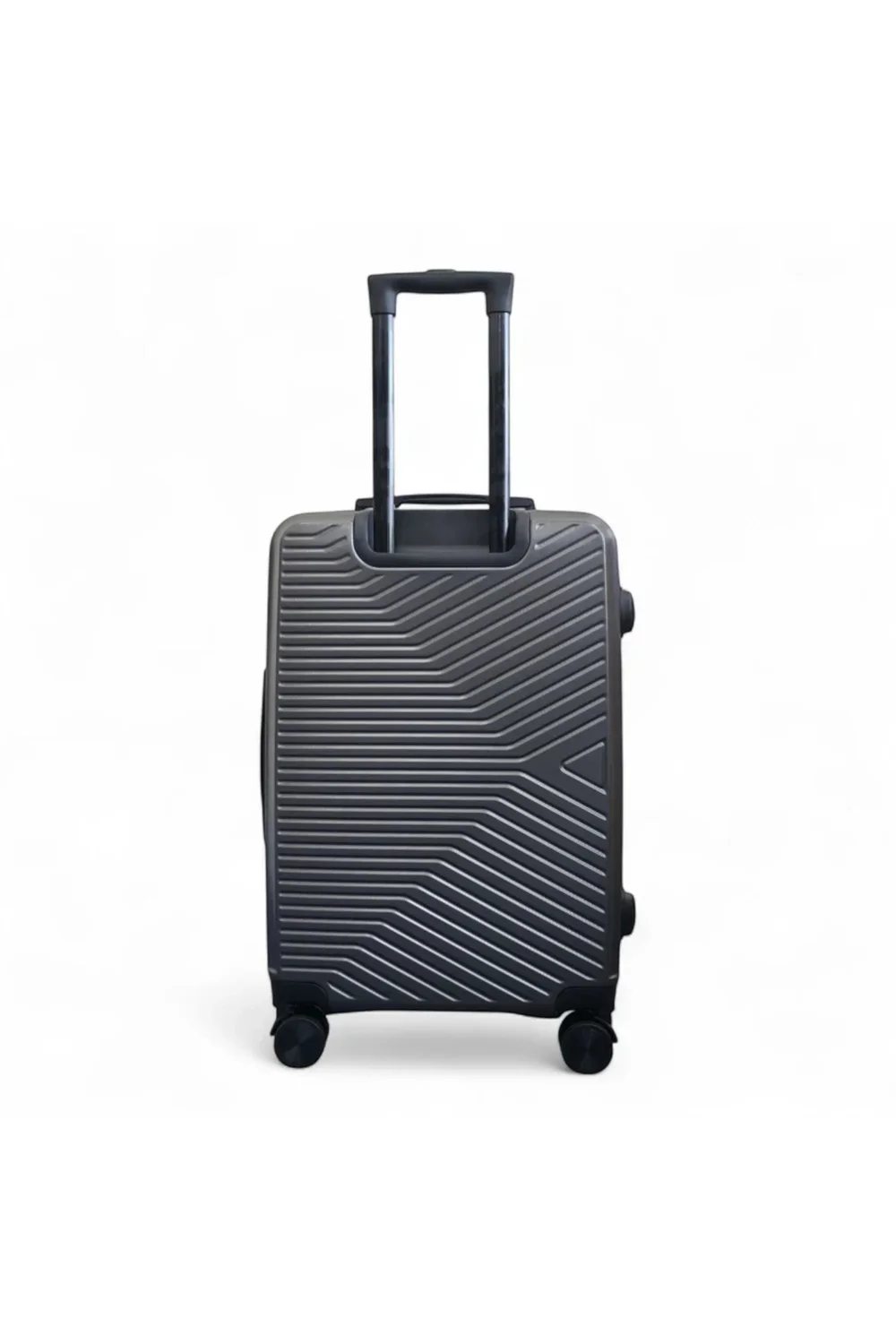 Infinity Luggage Grey Hardshell Robust Suitcases - M Image 5