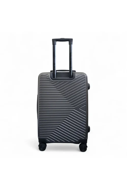 Infinity Luggage Grey Hardshell Robust Suitcases - M Image 5