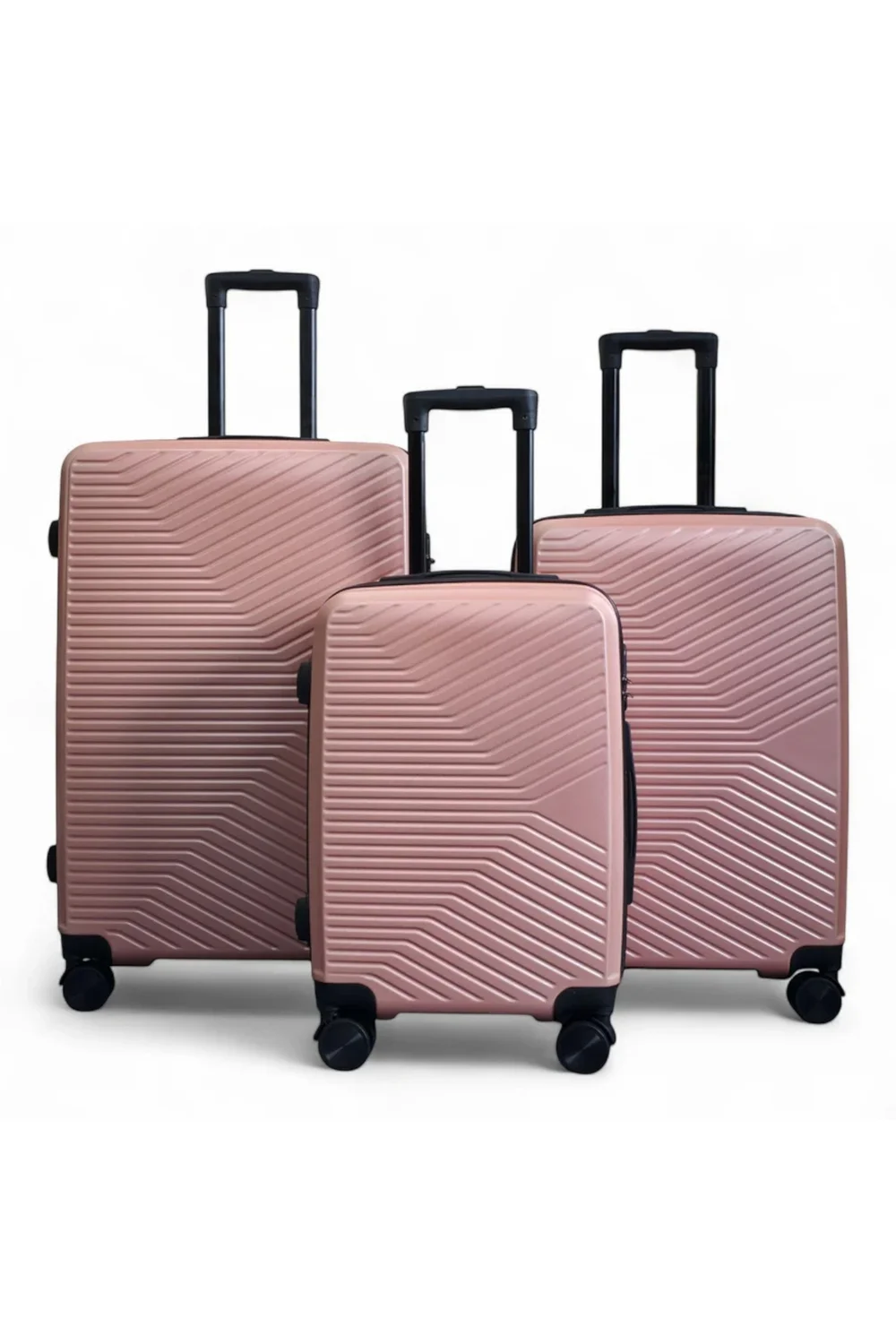 Infinity Luggage Rose Gold Hardshell Robust Suitcases - M Image 1