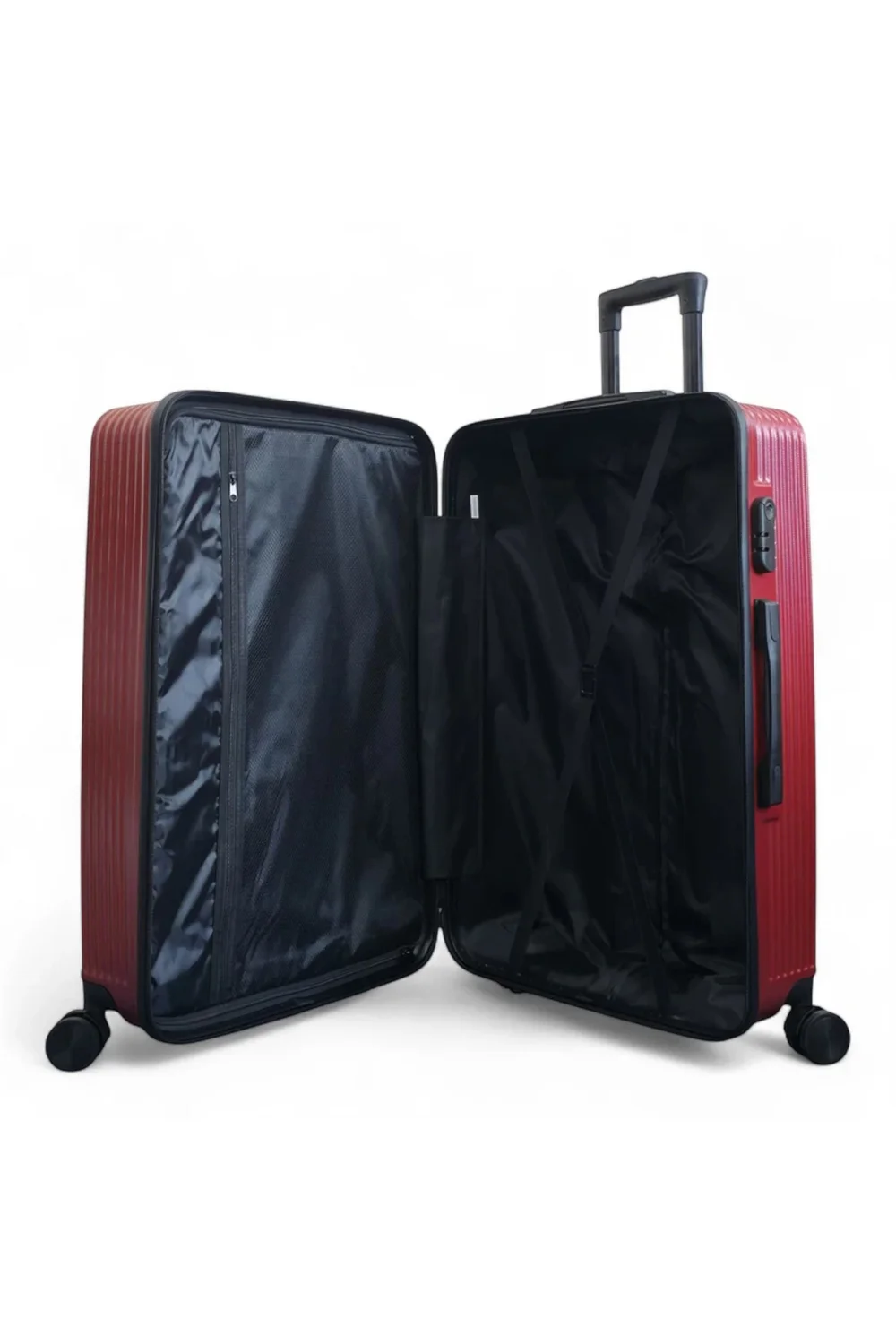 Infinity Luggage Red Hardshell Robust Suitcases - M Image 5