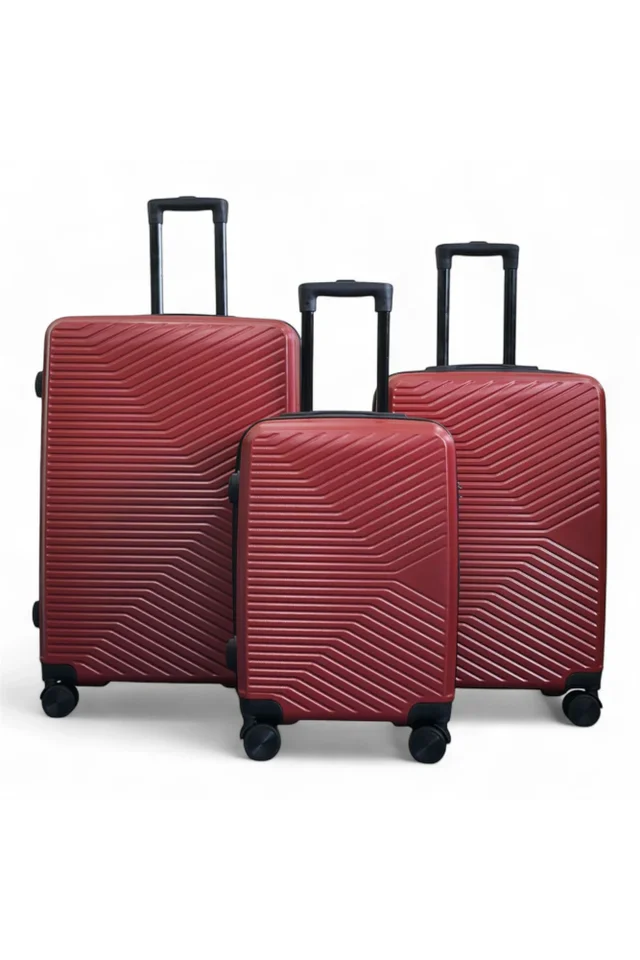 Infinity Luggage Red Hardshell Robust Suitcases