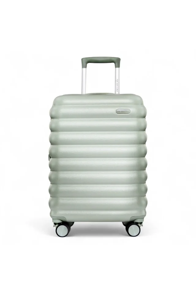 Infinity Luggage Green Hard Shell Cabin TSA Secure