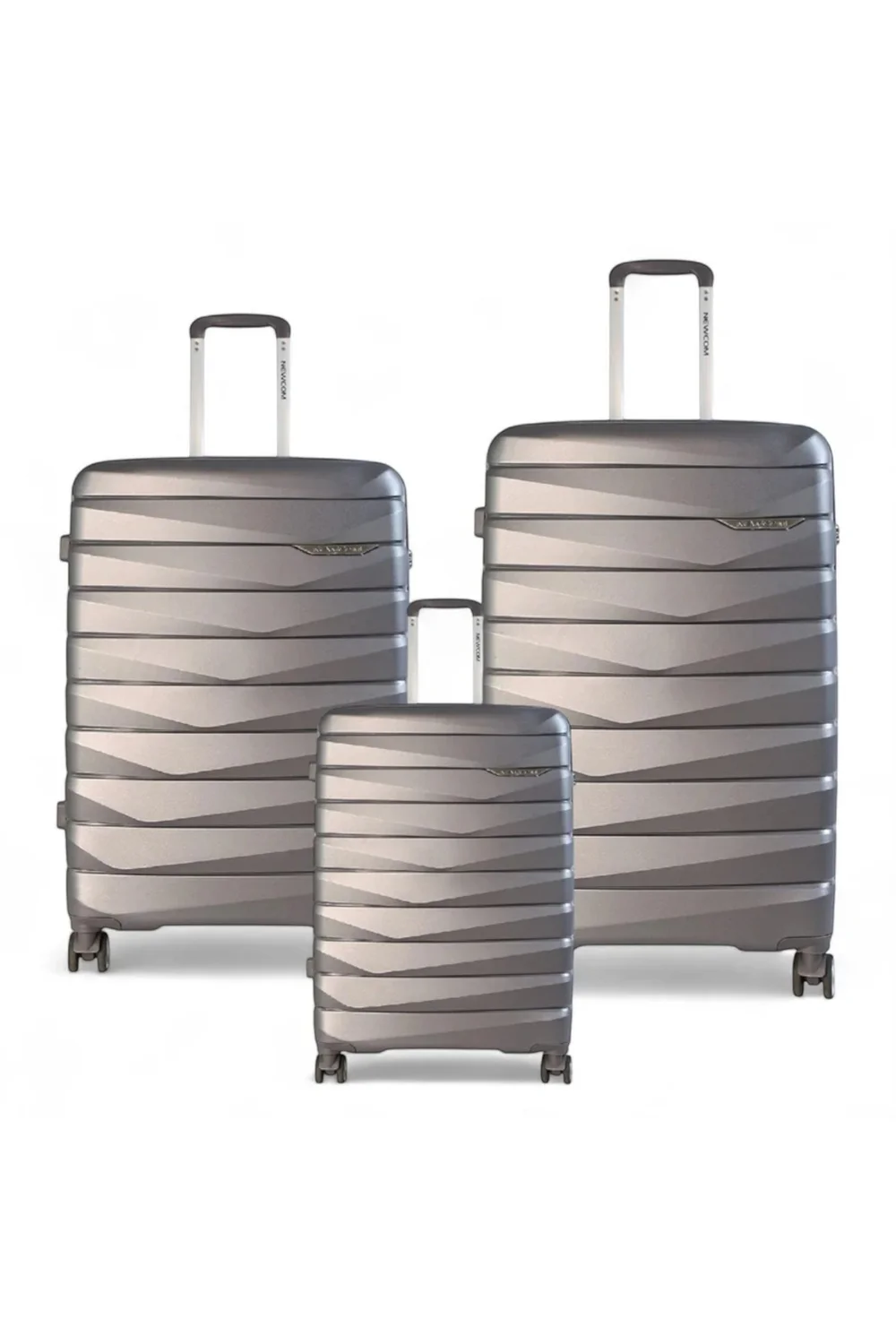 Infinity Luggage Grey Hard Shell TSA Smoke Strong Suitcase - Cabin Image 1
