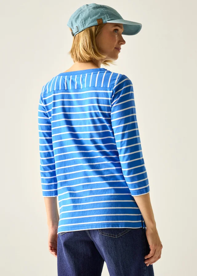 Regatta Sonic Blue White Stripe Baylette II UPF 30 T-Shirt