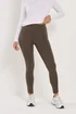 PixieGirl Petite 2 Pack Chocolate Brown & Black Leggings - 8/L27 Image 4