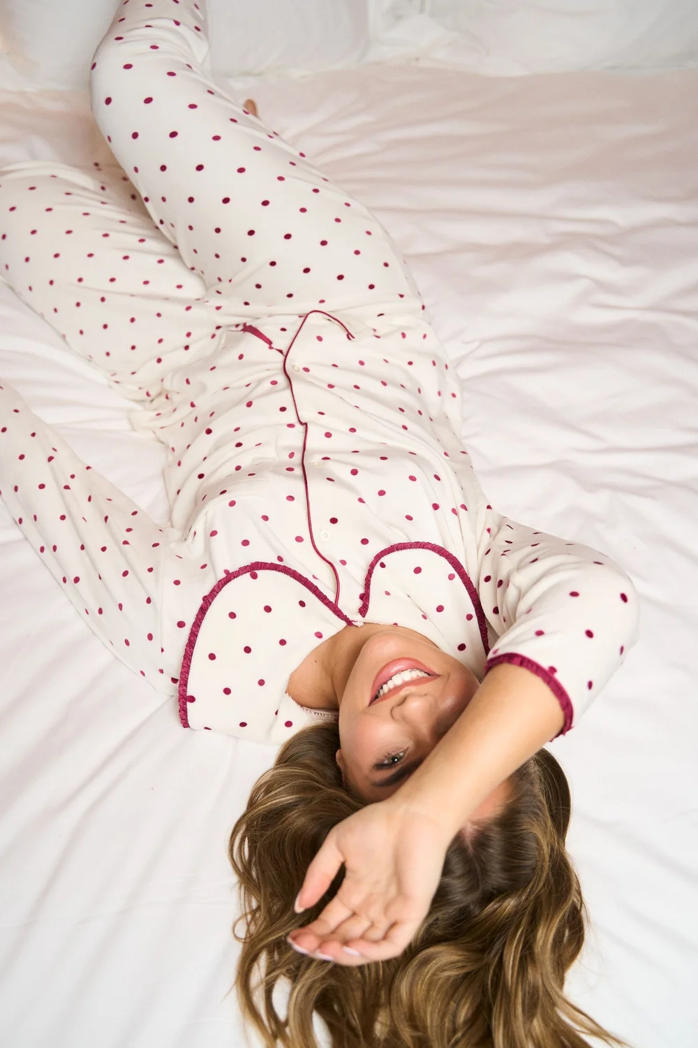 JimJam Red Dot Pyjamas - Medium Image 2