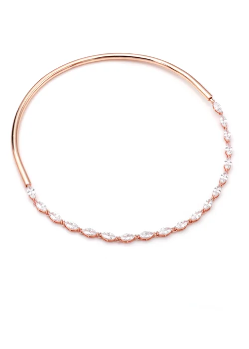 Say It With Rose Gold Detachable Choker Necklace Set - 16 - inch Image 3