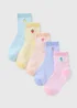 5 Pack Girls Multicolour Fruit Socks (Younger 6-Older 6.5) - Sizes 4-6.5 Image 1