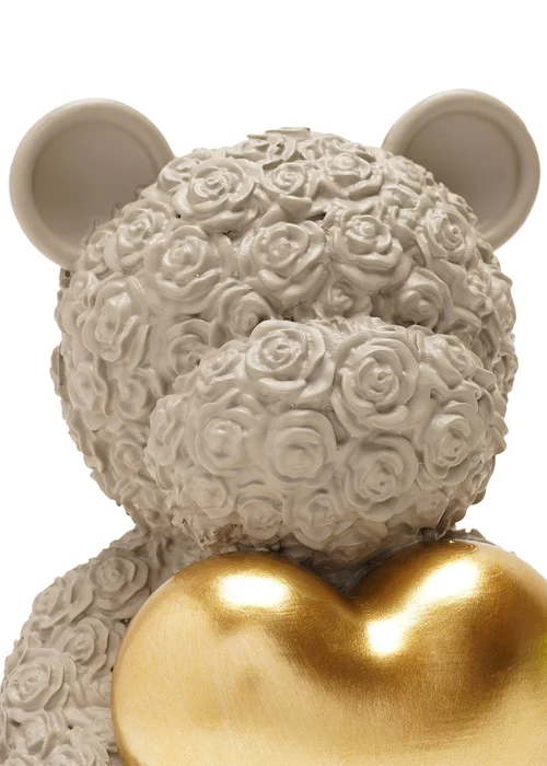 The Seasonal Gift Co. Love Is Sweet Grey Bear Holding Heart In Both Arms - One Size Image 4