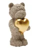 The Seasonal Gift Co. Love Is Sweet Grey Bear Holding Heart In Both Arms - One Size Image 3