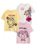 Vanilla Underground Mr. Men & Little Miss Girls Multicoloured T-Shirts (2-8 Years) - Pack of 3 - 4-5 Yrs Image 1