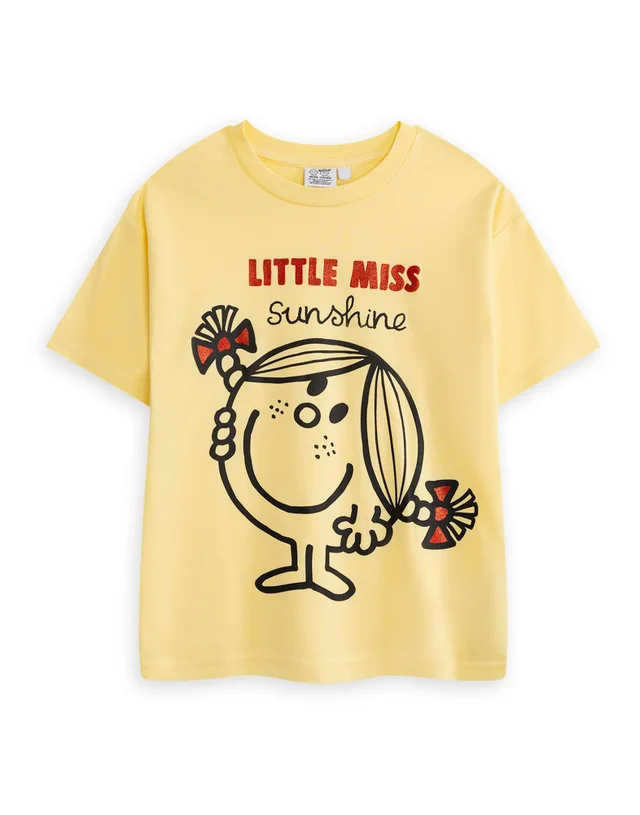 Vanilla Underground Mr. Men & Little Miss Girls Multicoloured T-Shirts (2-8 Years) - Pack of 3