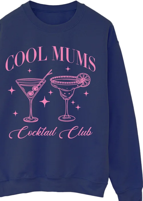 Spiral Galaxy Mother's Day Cool Mums Club Navy Blue Graphic Sweatshirt - 3XL Image 2