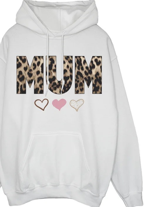Spiral Galaxy Mother's Day Mum 3 Hearts White Graphic Hoodie - S Image 2