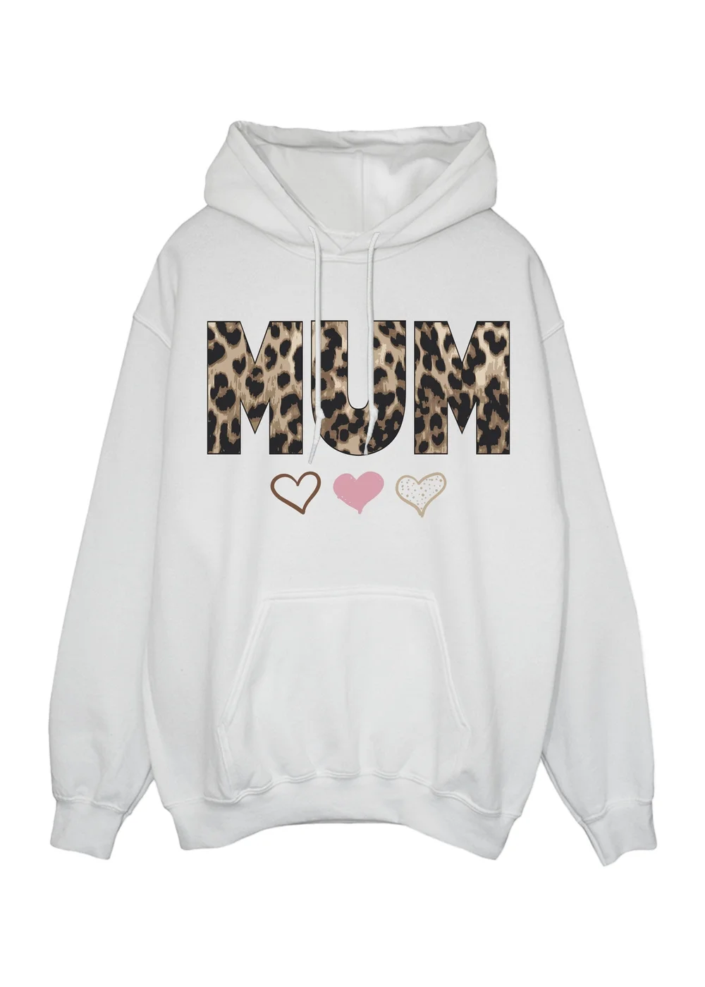 Spiral Galaxy Mother's Day Mum 3 Hearts White Graphic Hoodie - S Image 1
