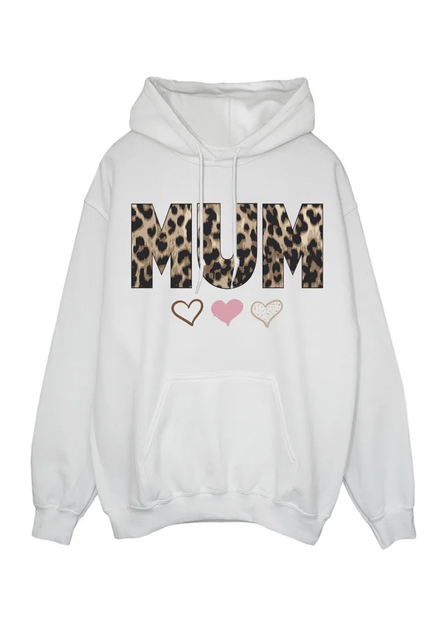 Spiral Galaxy Mother's Day Mum 3 Hearts White Graphic Hoodie