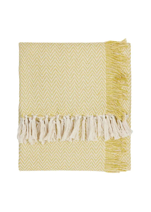 Yard Wisley Yellow Woven Outdoor Throw (130 x 180cm) - 130 x 180cm Image 1