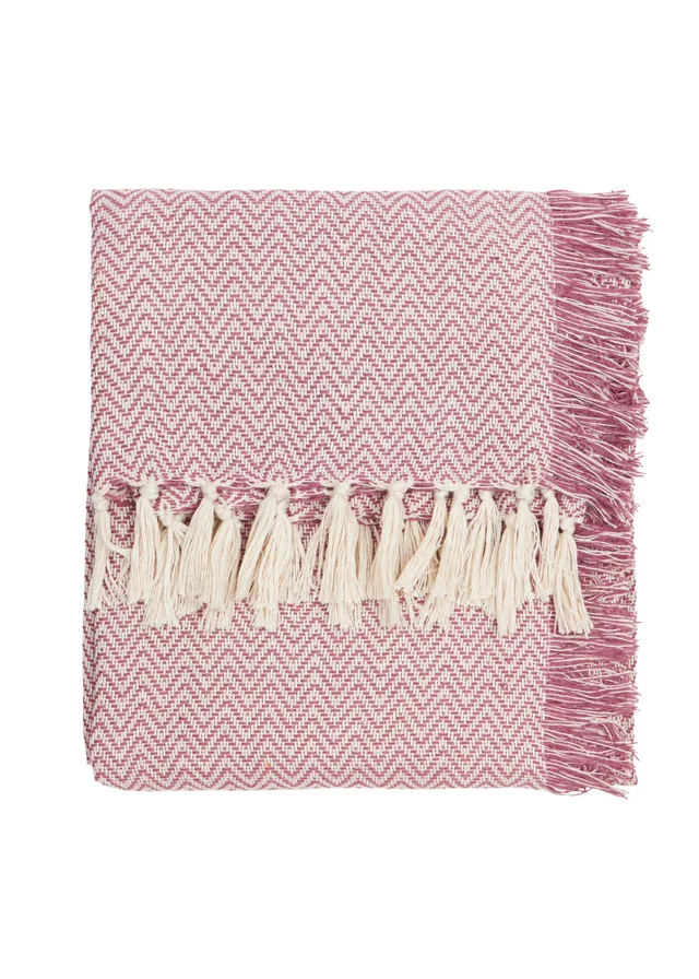 Yard Wisley Heather/Pink Woven Outdoor Throw (130 x 180cm)