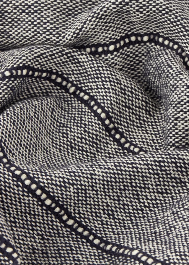 Yard Hedon Navy Woven Indoor/Outdoor Throw (130 x 180cm)