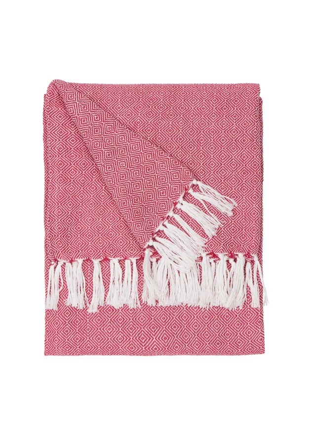Furn Dessa Fuchsia Woven Indoor/Outdoor Throw (130 x 180cm)