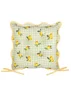 Furn Fruits Lemons Gingham 2 Pack Indoor/Outdoor Seat Pads (40 x 40cm) - 40cm x 40cm Image 2