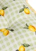 Furn Fruits Lemons Gingham 2 Pack Indoor/Outdoor Seat Pads (40 x 40cm) - 40cm x 40cm Image 4