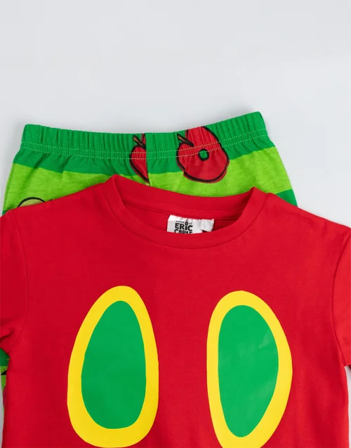 Vanilla Underground The Very Hungry Caterpillar Unisex Kids Red Long Pyjama Set (12 mnths - 6 years) - 4-5 Yrs Image 4