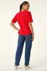 Roman Red Petite Textured Twist Hem Top - 12 Image 3