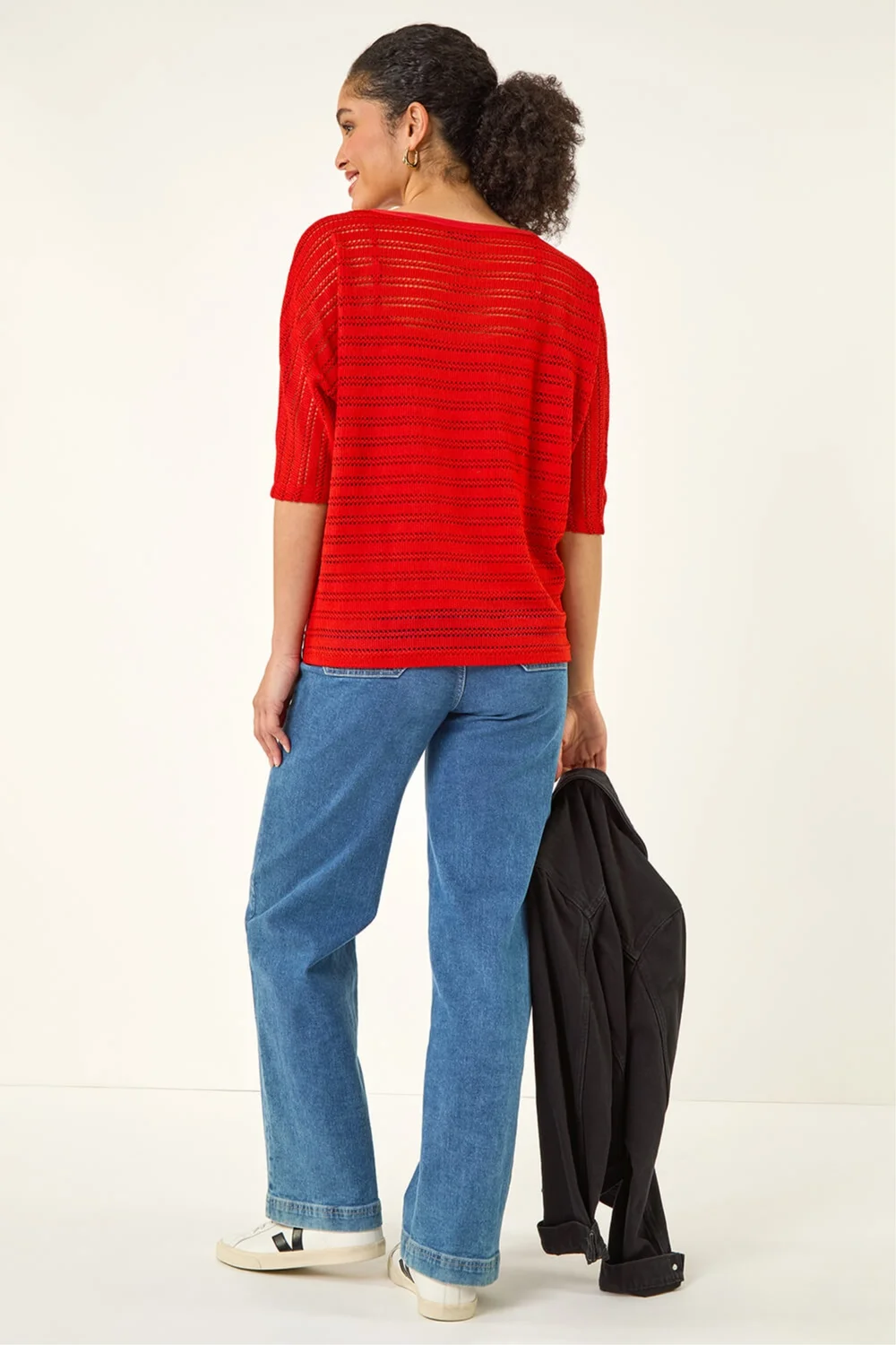 Roman Dark Orange Textured Snit Top - 18 Image 3