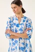 Roman Blue Floral Print Tunic Top - 20 Image 1