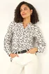 Roman Ivory Floral Embroidered Pintuck Top - 14 Image 1