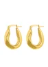 Golden Moments Stering Silver Gold Plated Creole Earring - One Size Image 1