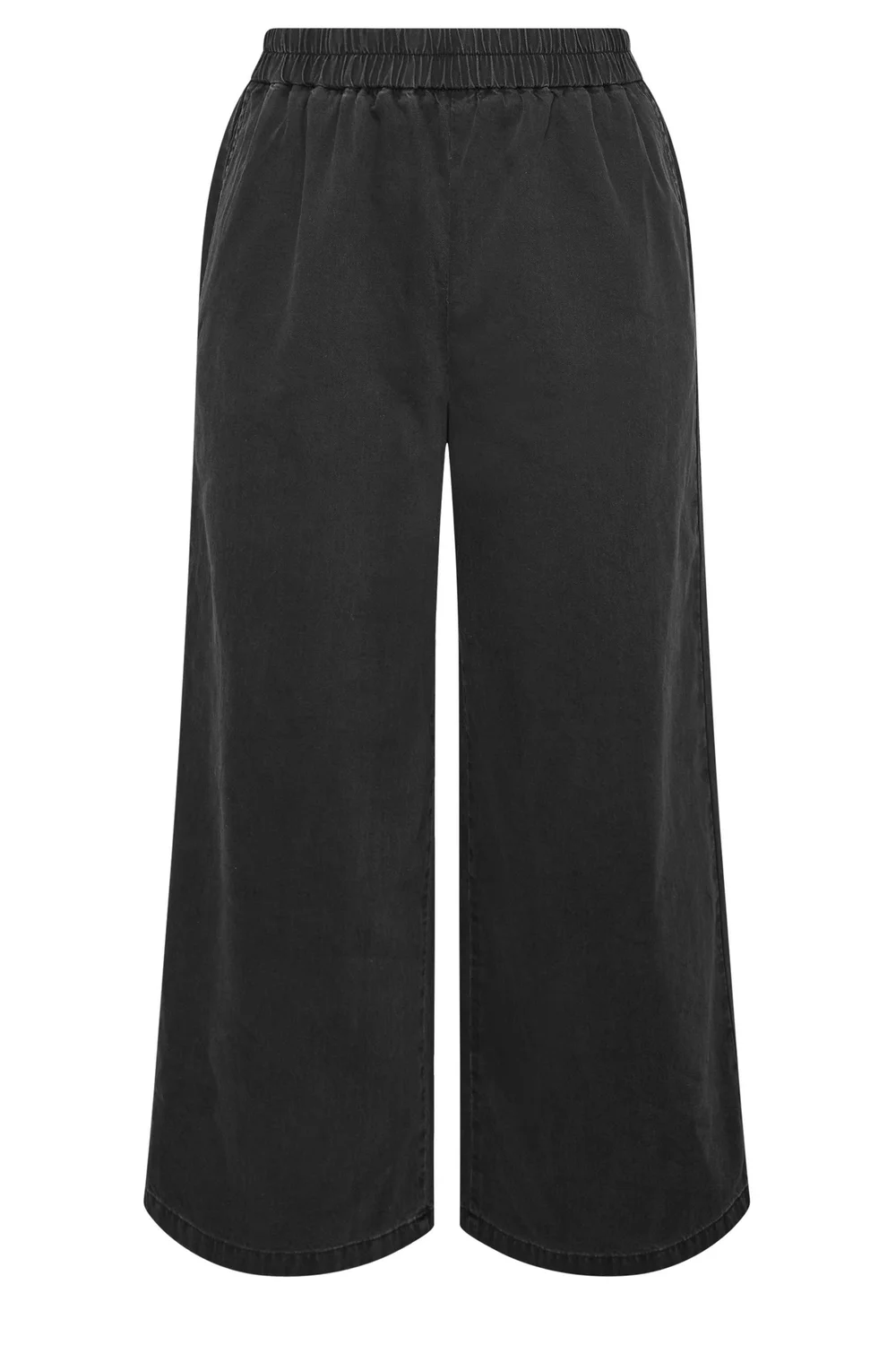 Yours Curve Black Washed Pull On Jeans - 26/L28 Image 5