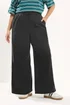 Yours Curve Black Washed Pull On Jeans - 26/L28 Image 1