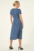 Roman Navy Petite Twist Front Stretch Dress - 12 Image 3