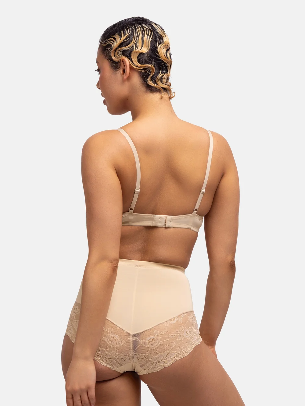 Dorina Beige Brigitte Mid Waist Brief - S Image 2