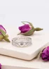 Golden Moments Sterling Silver Rhodium Plated CZ Claddagh Band Ring - L Image 2