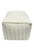 Kaikoo Cream Rectangle Pouffe in Textured Fabric - One Size Image 6