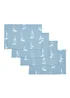 Catherine Lansfield Salcombe Boats Cotton Dining Placemat 4 Pack Blue - One Size Image 3