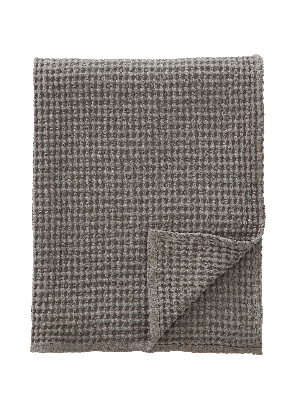 Pineapple Elephant Jaipur Chunky Waffle Cotton 150x200cm Blanket Throw Grey - One Size Image 5