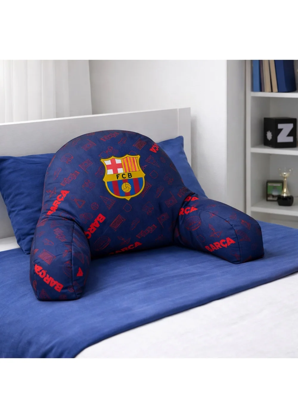 Kaikoo Blue Barca Printed Cuddle Cushion - One Size Image 1